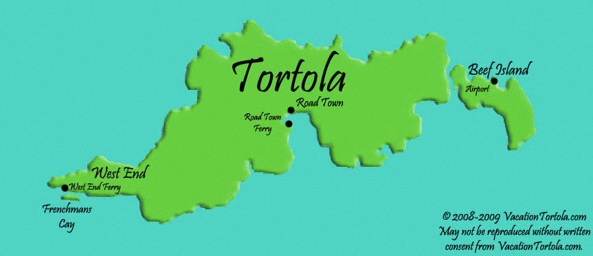 Map of Tortola